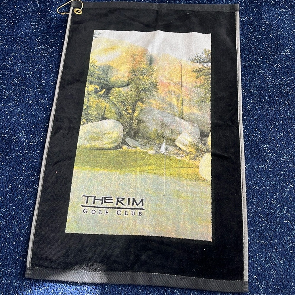 NWOT The Rim golf club cart towel